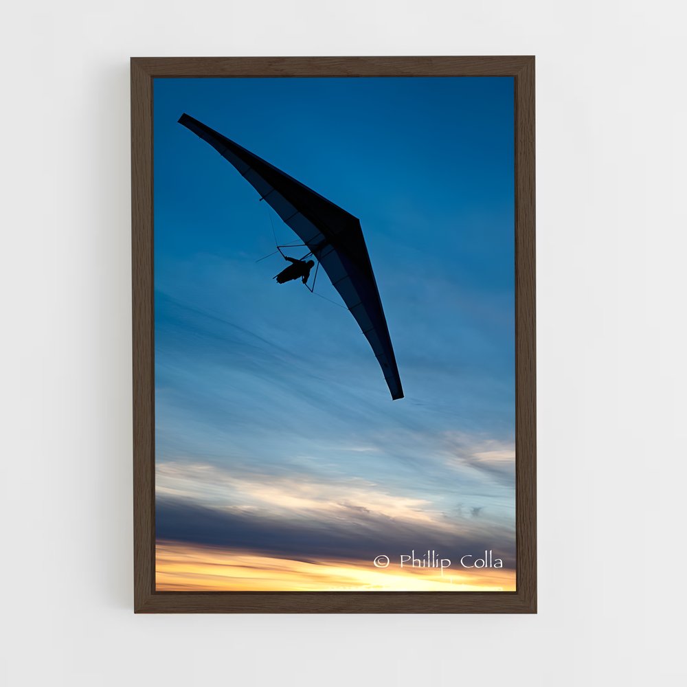 Poster Vol au Crépuscule – affiche Deltaplane (vue 5)